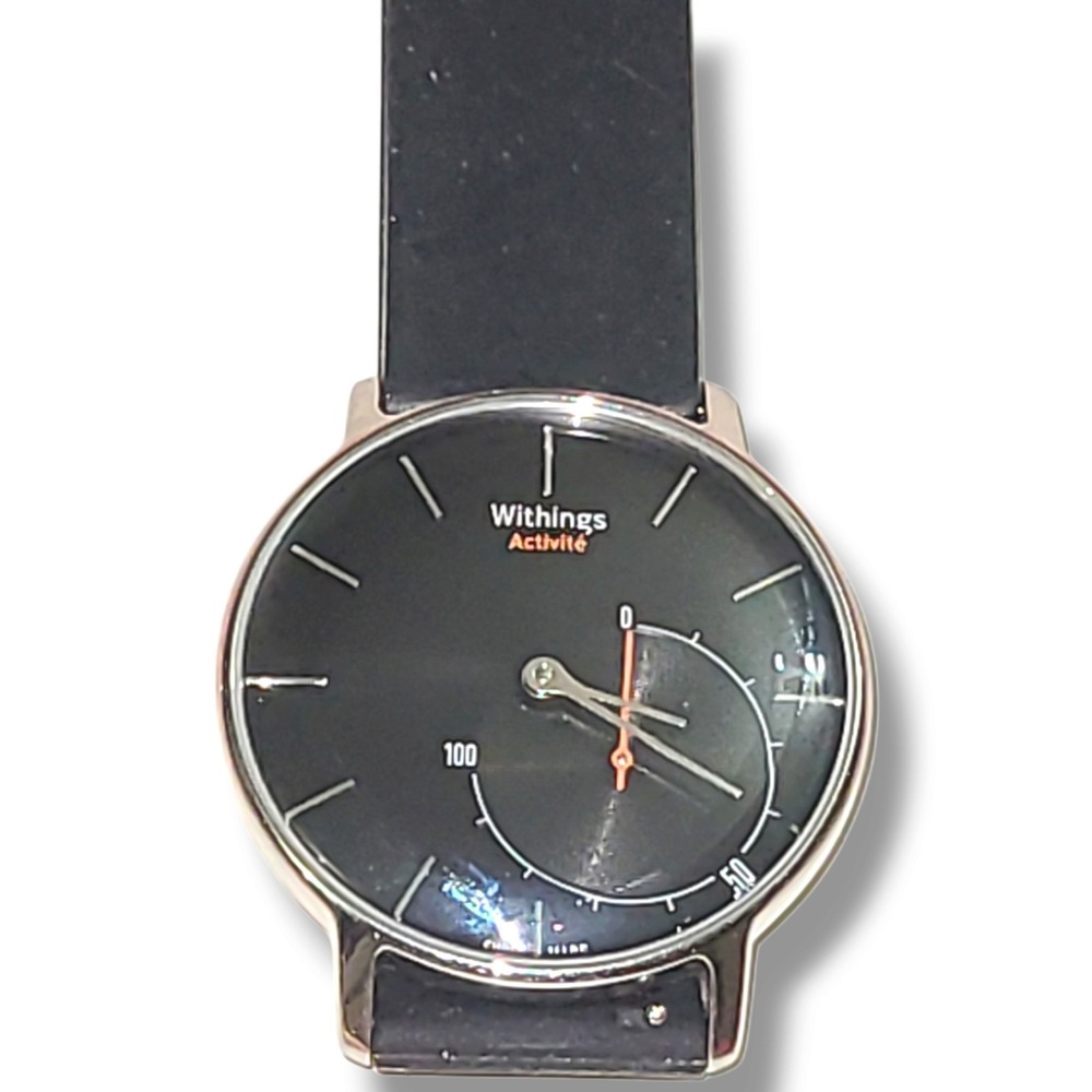 Withings Activité Swiss Made Hybrid Smartwatch Black Rose Gold 36mm Untested